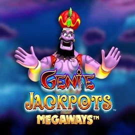 Logo of Genie Jackpots Megaways from Blueprint Gaming at 7Gear Casino
