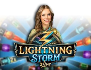 Lightning Storm slot logo by Evolution at 7Gear Casino