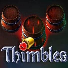 Thimbles slot logo by Evoplay at 7Gear CasinoThimbles